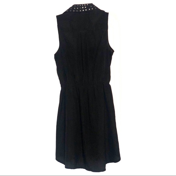 Black Light Summer Dress Button-down, Studded - Picture 2 of 4